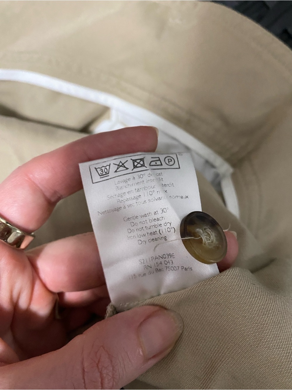 Sezane Leandro Trousers Mastic - Size 38 - Picture 12 of 13